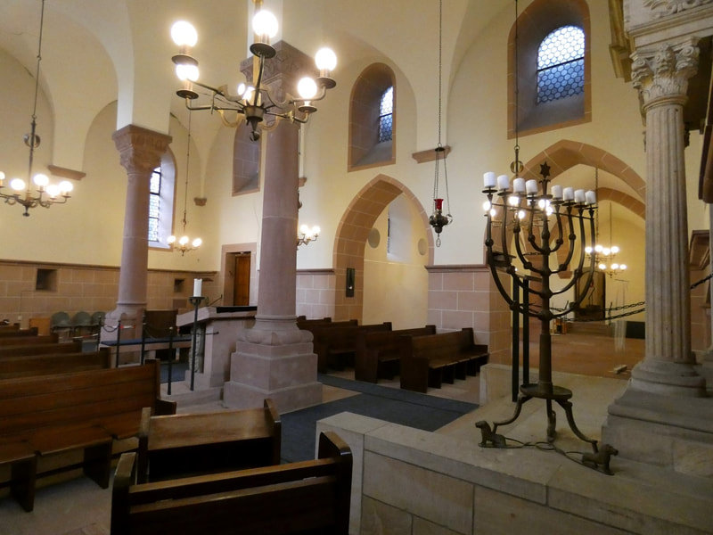 The Men's Synagogue (Romanesque, 12th c.) and the Women's Synagogue (early Gothic style)