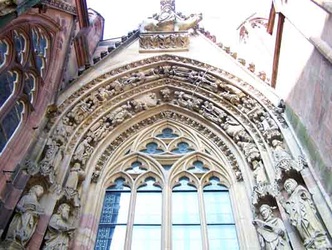 WOrms Dom gotisches Südportal, Gothic entrance to the cathedral
