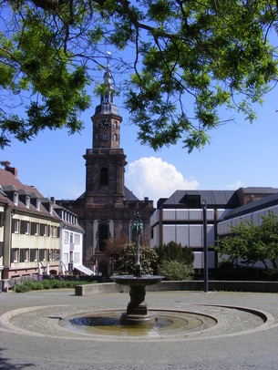 Worms Schloßplatz Dreifaltigkeitskirche Holy Trinity