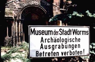 Archaeological excavations, Worms, Ausgrabungen, Paulusstift, St Paul