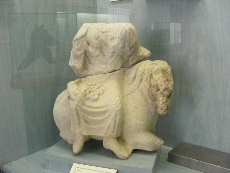 Sculpture of Epona on horseback, from Vouvres (Côte-d'Or) (Musée Autun, photo: RH)