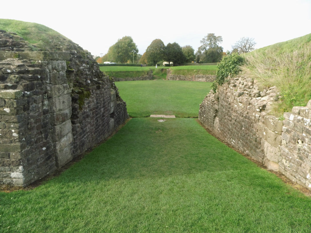 Caerleon, amphitheate, Roman Wales