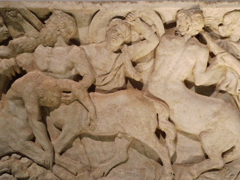 Centaurs: from a 2nd c.-Roman sarcophagus (coll. Gandur pour l'Art, Geneva, photo: R.H.)