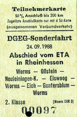 Abschiedfahrt ETA, Akkutriebwagen, Rheinhessen, DB, Worms
