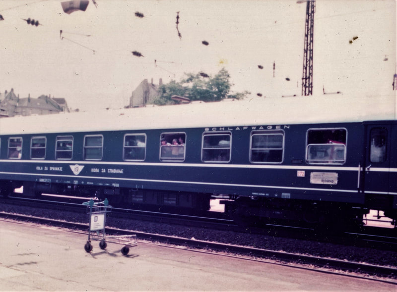 D-Zug nach Belgrad mit Halt in Worms Hb - vor dem Jugoslawien Krieg // Express Train to Belgrade -prior to the war in Yugoslavia