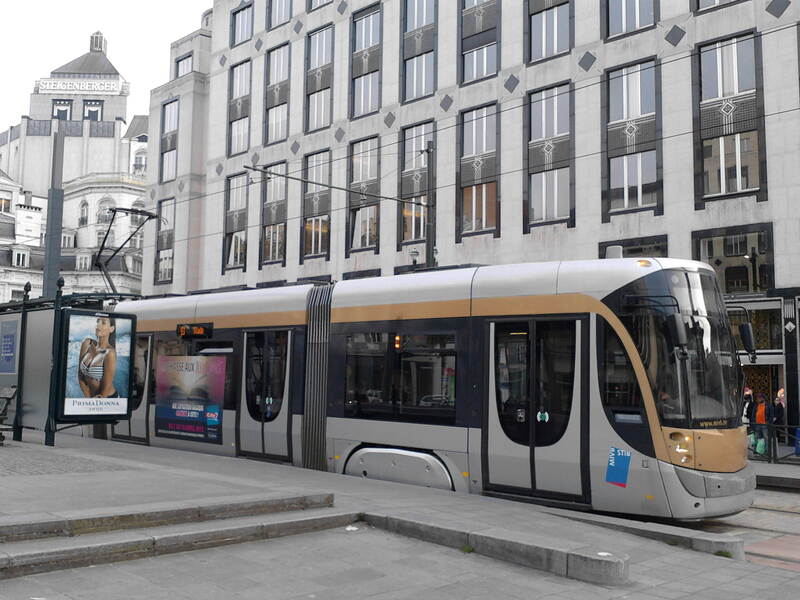 Modern Tram in Brussels 2015, Bruxelles