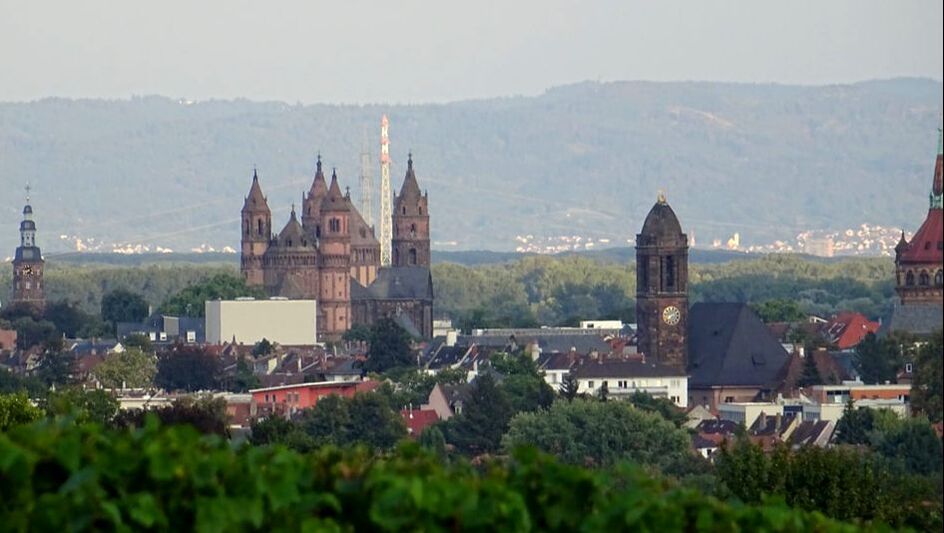 Worms Panorma, Cityscape, Dom, Lutherkirche, Dreifaltigkeitskirche