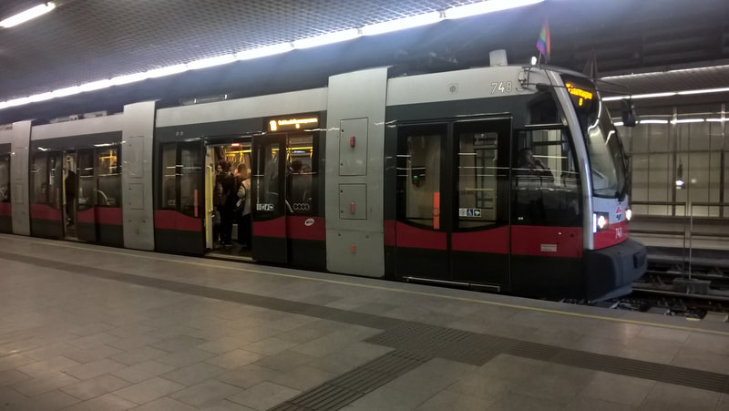 Unterirdische Straßenbahnstrecke, Hauptbahnhof | Underground Tramway, Central Station, Vienna
