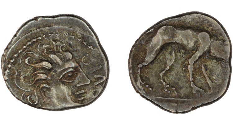 wolf Gallic Celtic coin loup monnaie gaulois