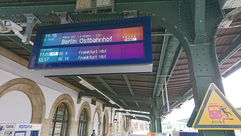 Worms Hbf, Intercity nach Berlin über Köln. 8 Std. Fahrt.