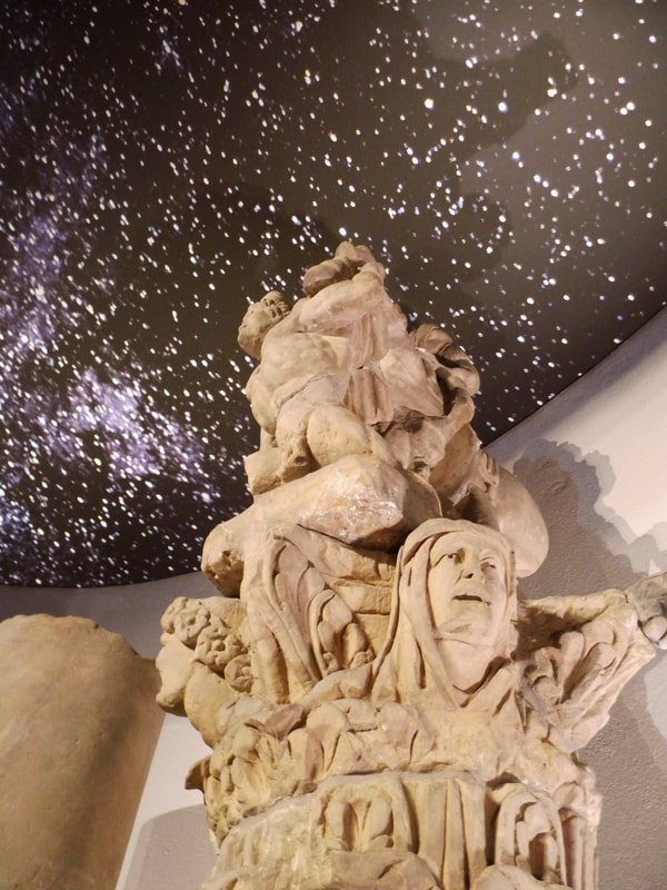 "Jupiter" on horseback above the snake-like "Giant" - Monumental column | Jupiter à l'anguipède || from/de/von: Merten (Musée de la Cour d'Or, Metz, photo: R.H.)