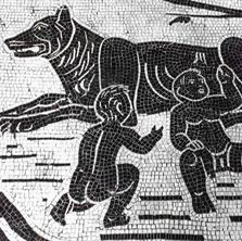 Roma, lupa, she-wolf; Romulus; louve romaine, dieu loup, mythologie, Wolf an ancestor, Ahnherrn der Menschen